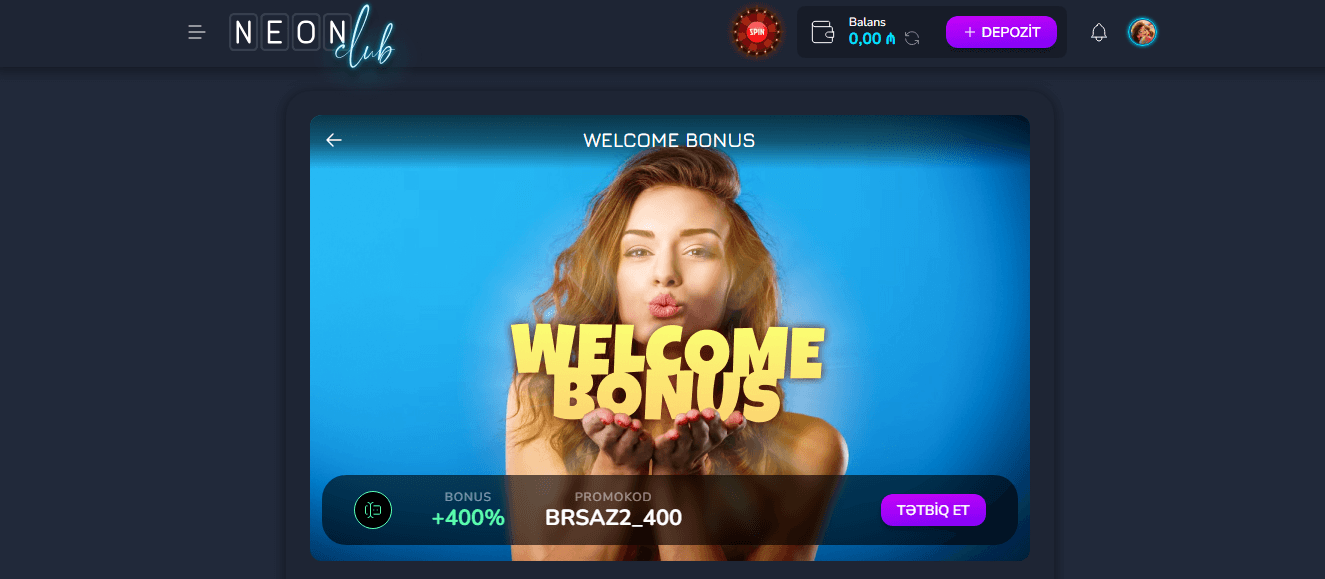 NeonClub Casino Bonusu