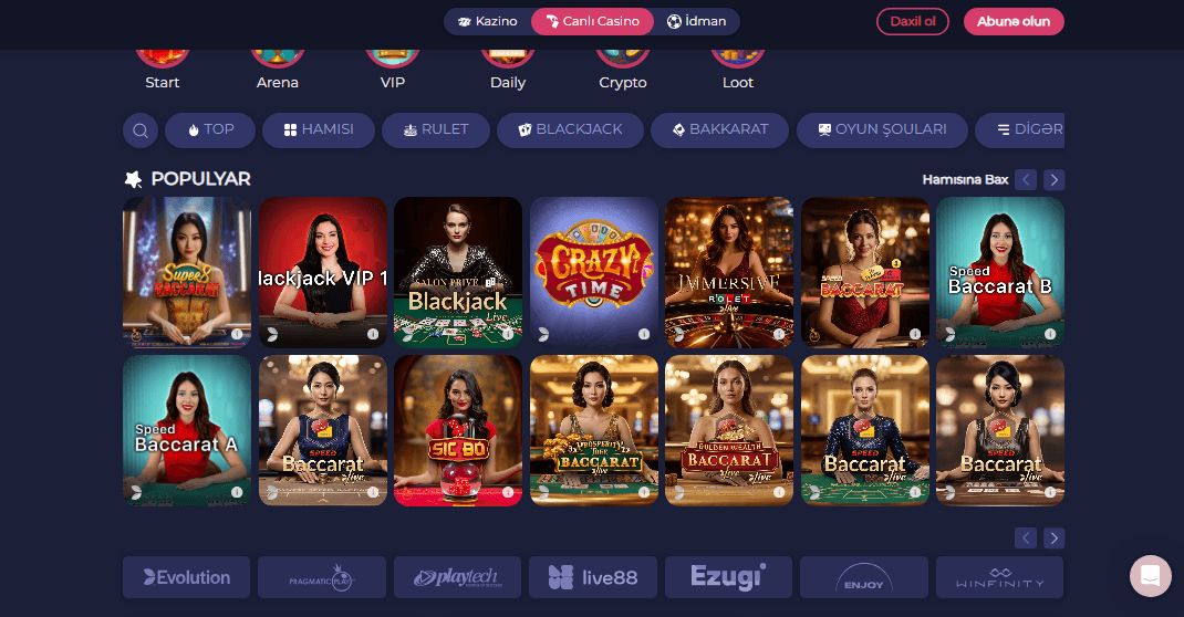 RamenBet Casino Seçimləri